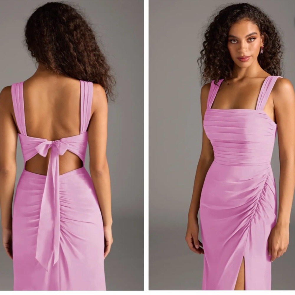 Azazie Jesaphine
Candy Pink Sheath Bow Chiffon Dress